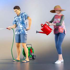 现代园林师3D模型下载